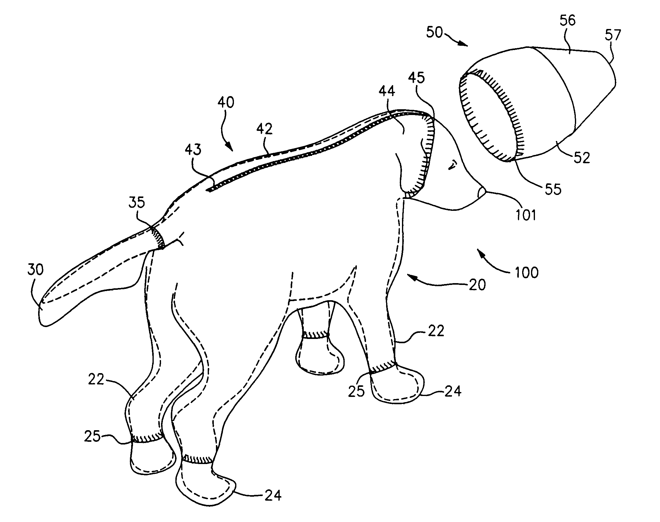 Canine cleanroom suit