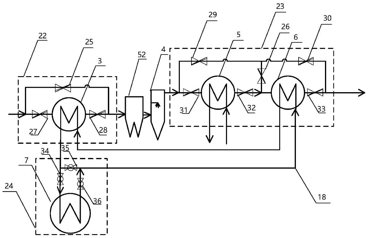 Deep recovery device for flue gas heat of power station boiler and method of deep recovery device