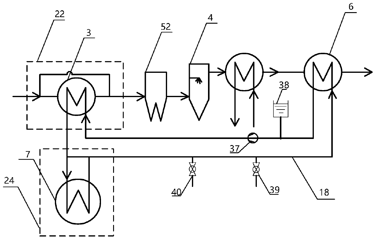 Deep recovery device for flue gas heat of power station boiler and method of deep recovery device