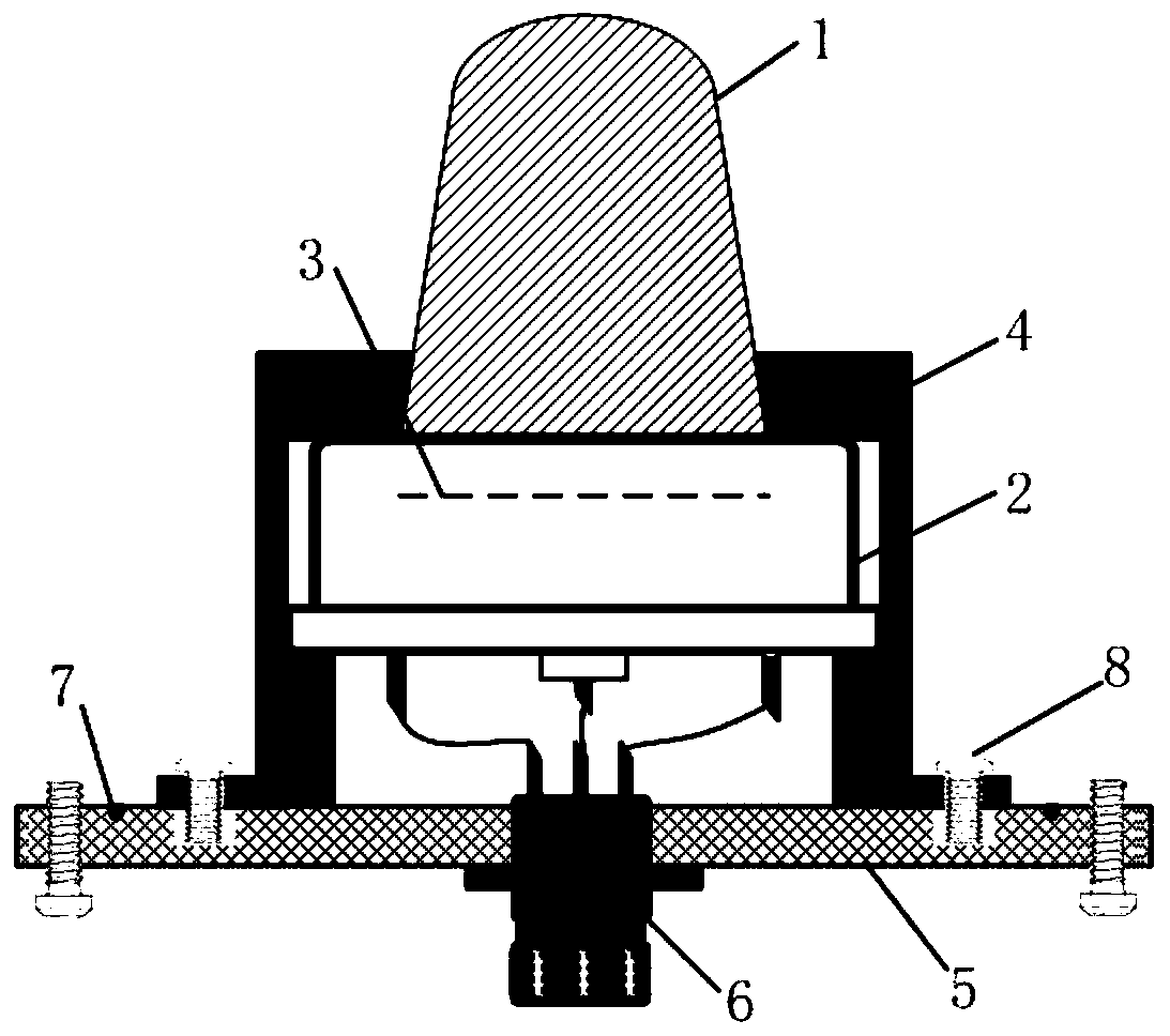 Light cone sensor for partial discharge measurement