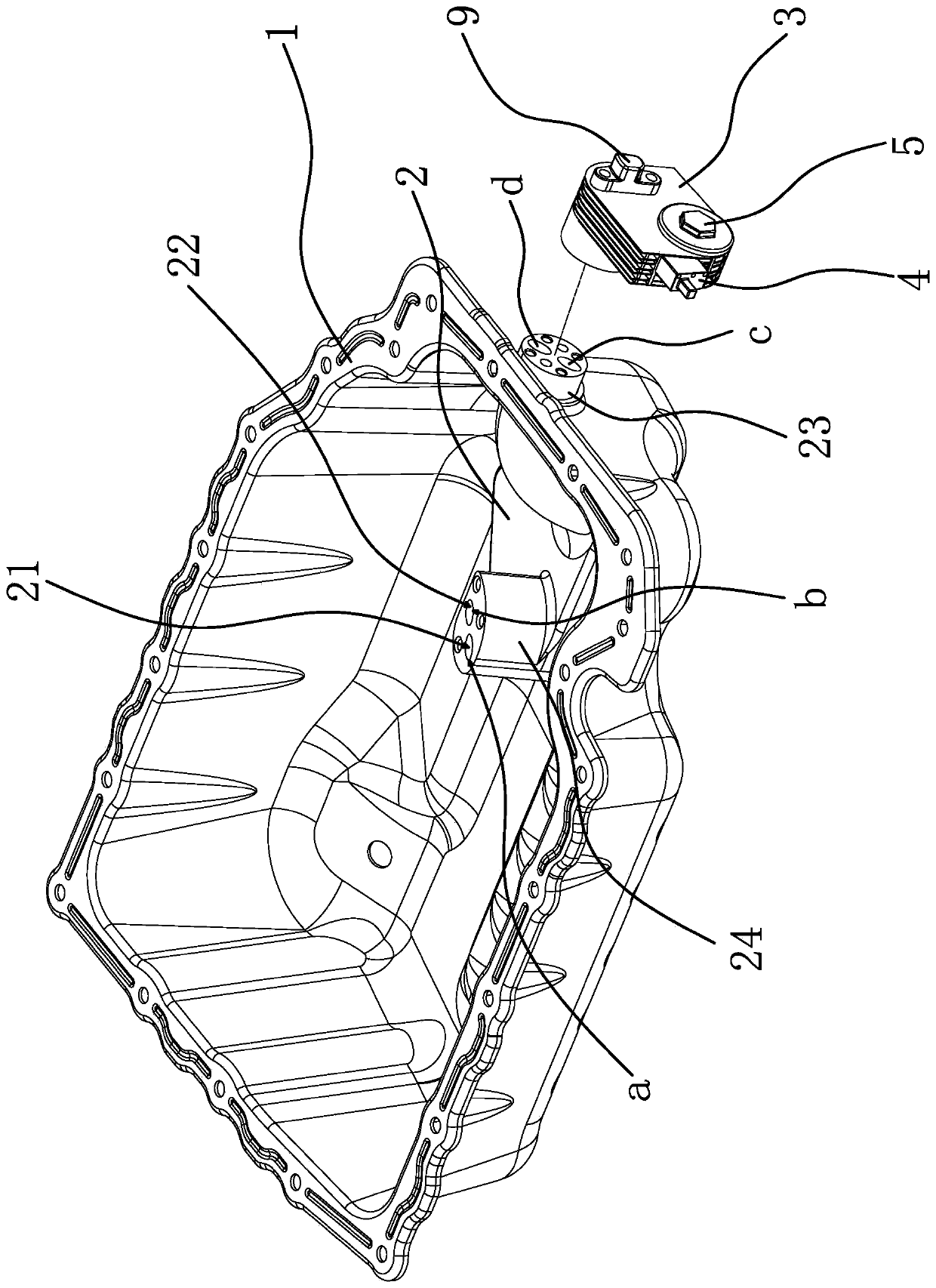 Oil pan assembly