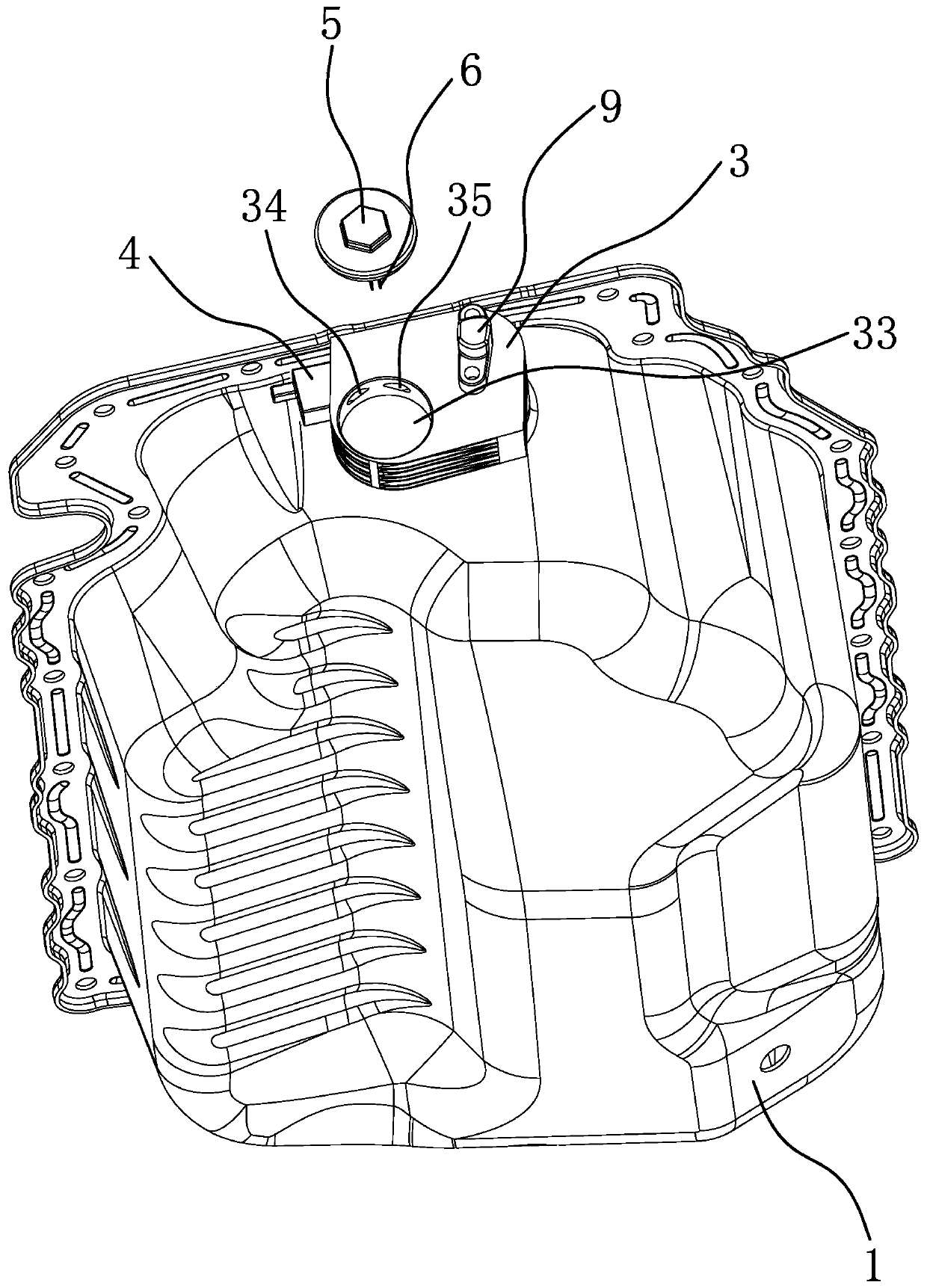 Oil pan assembly