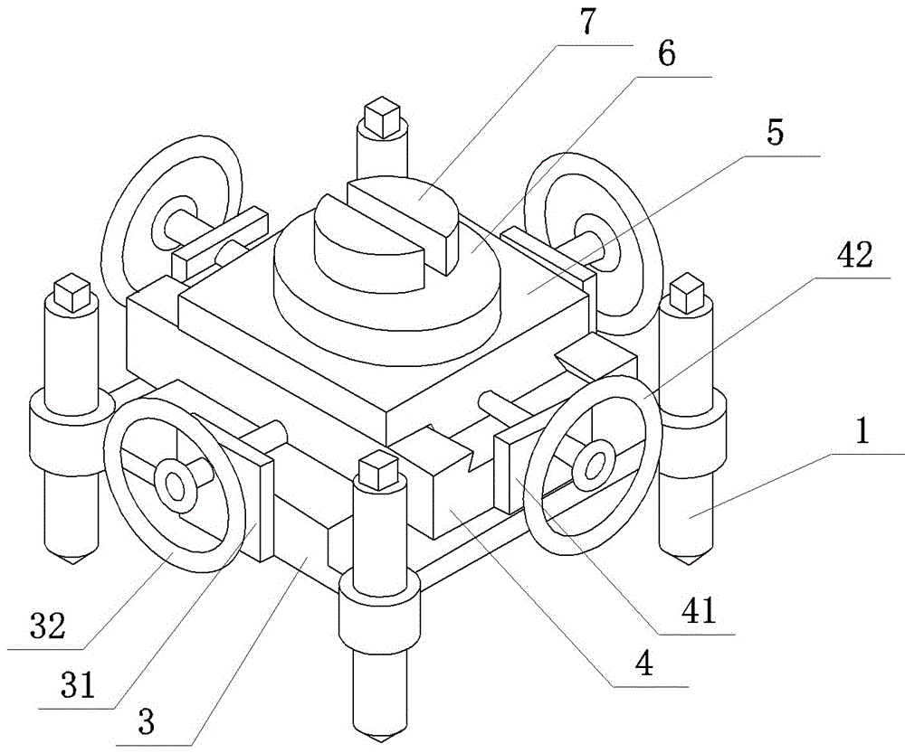 Steel beam positioning adjustment device