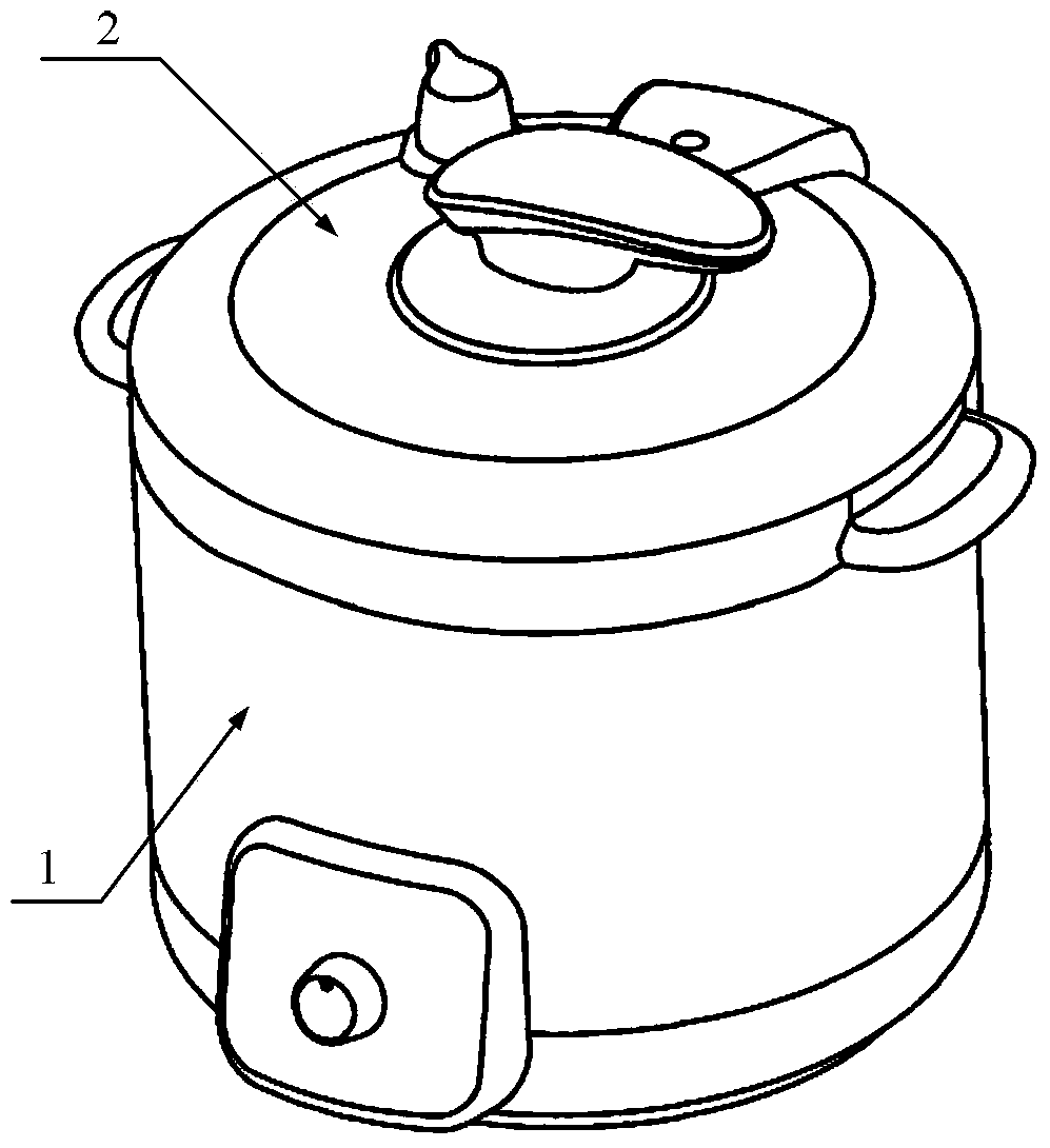 Household electric heating cooker