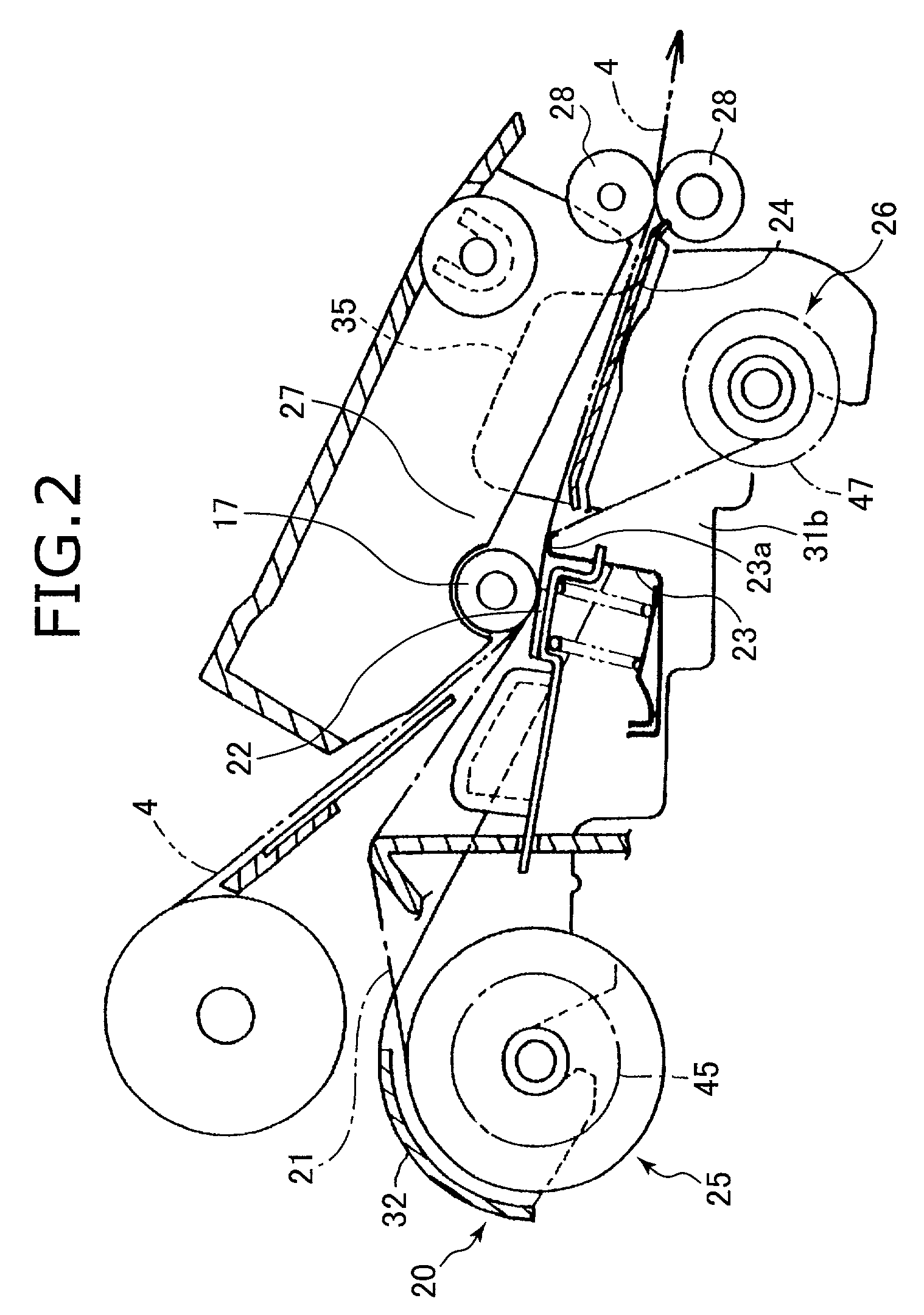 Image forming device and ink sheet cartridge mounted on the image forming device