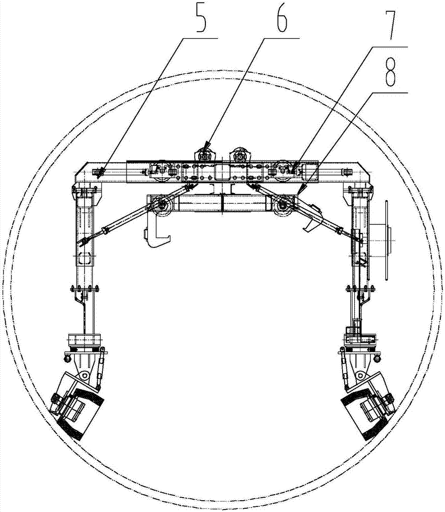 Tire type metro replaced laying machine and span changing method thereof