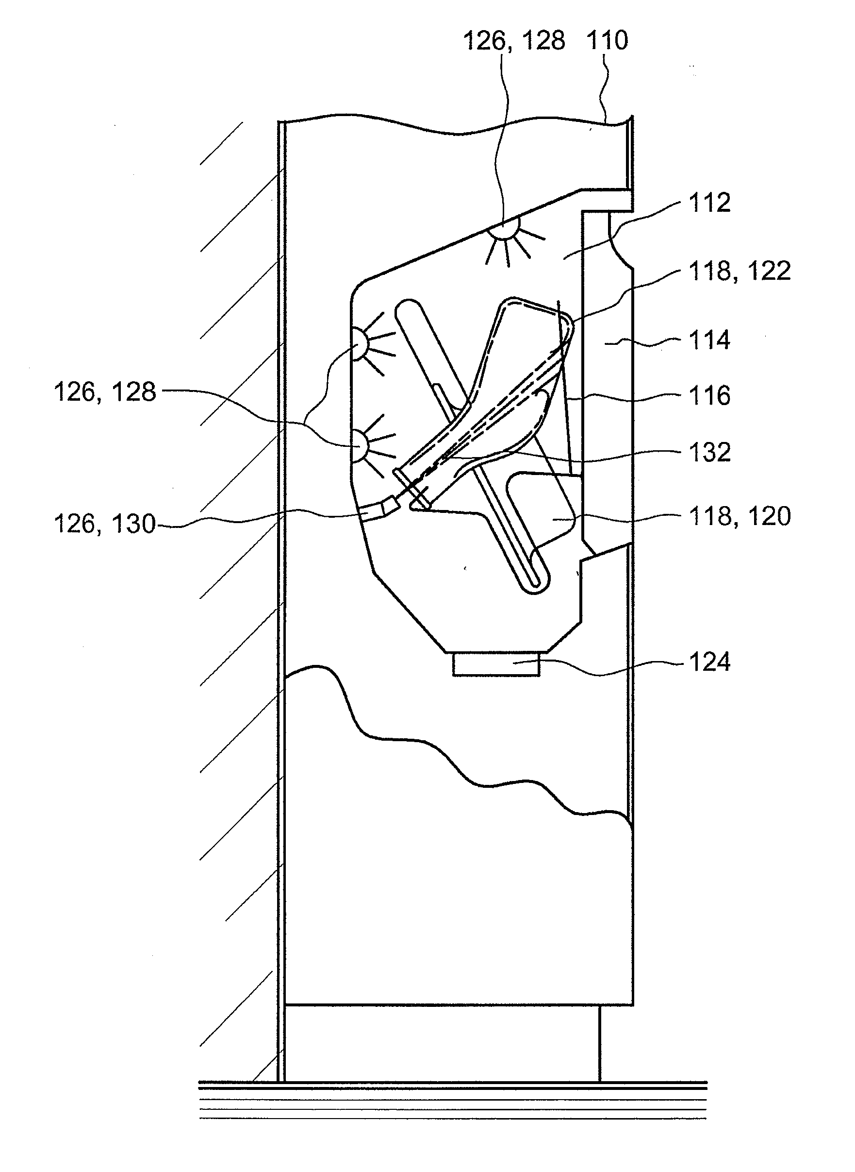 Cleaning and disinfecting instrument with adjustable nozzle