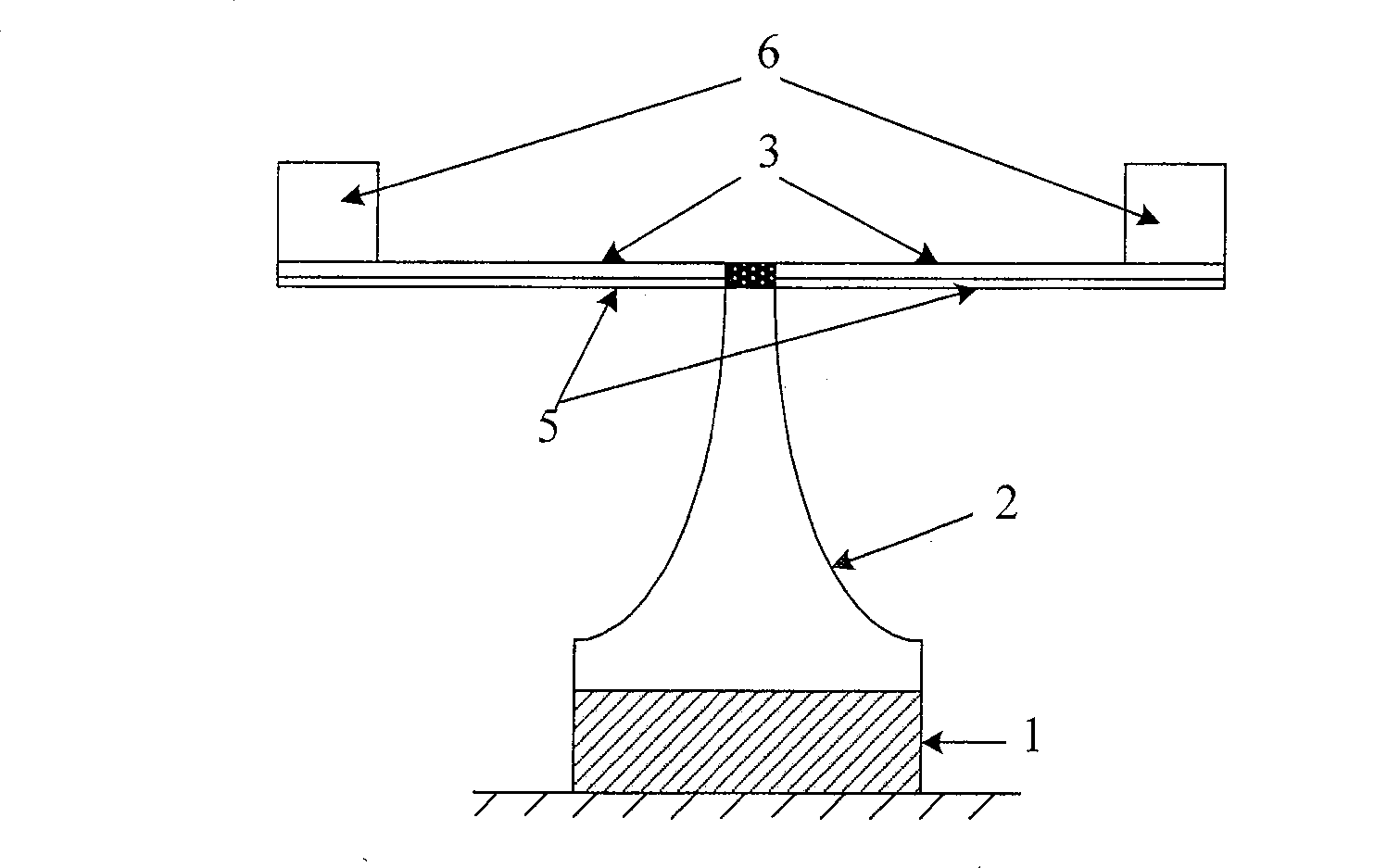 Self-powered structure in use for sensor