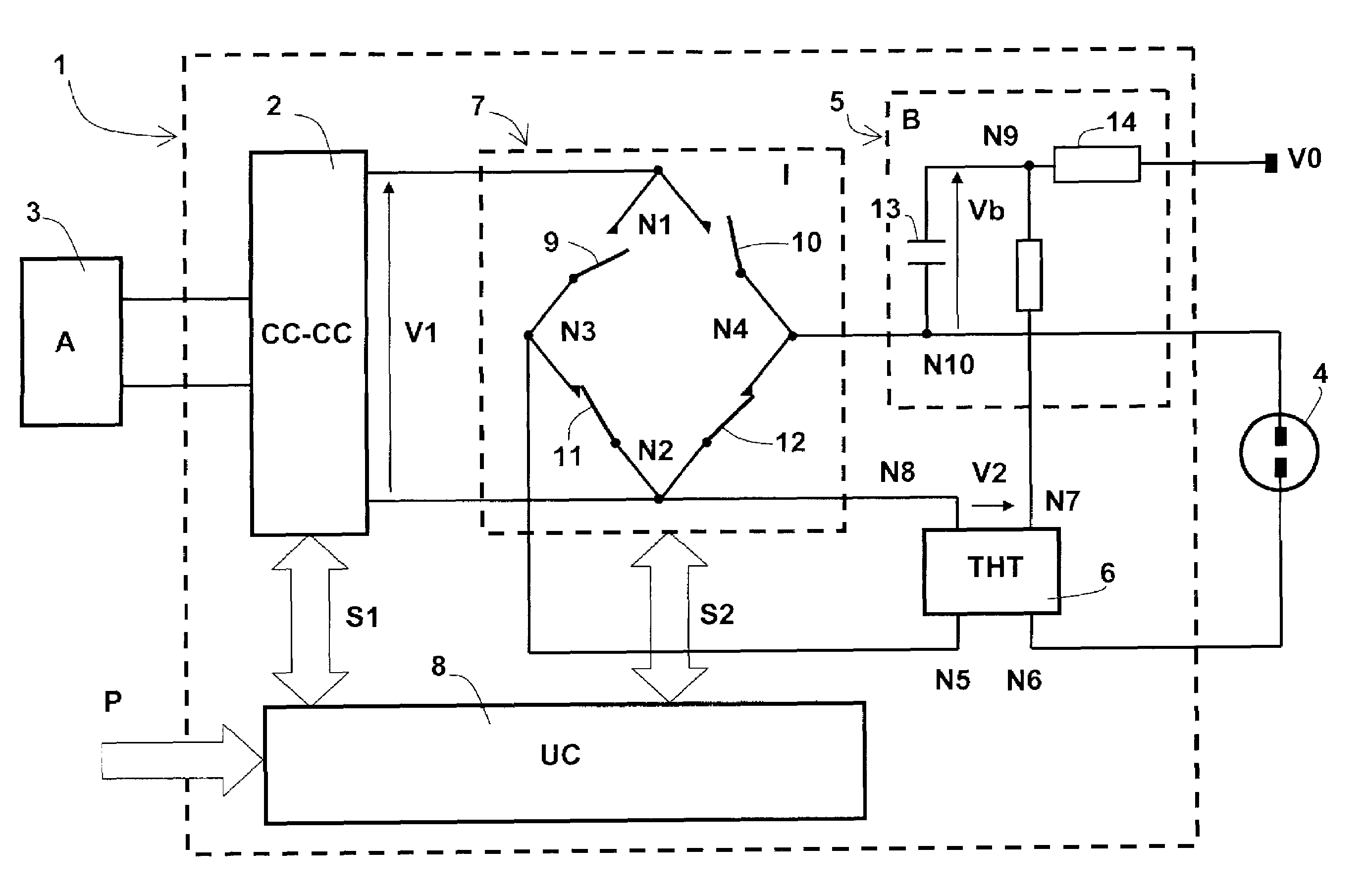 Ballast for a gas discharge lamp and a method of controlling this ballast