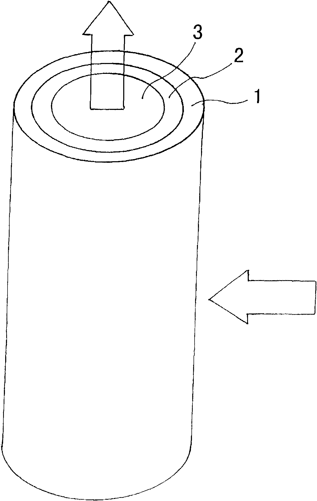 Filtering medium for molten metal and method for producing the same