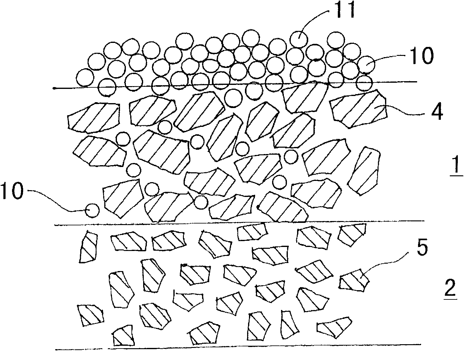 Filtering medium for molten metal and method for producing the same