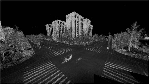Automatic extraction method and device for road pedestrian crossing in high-precision map making