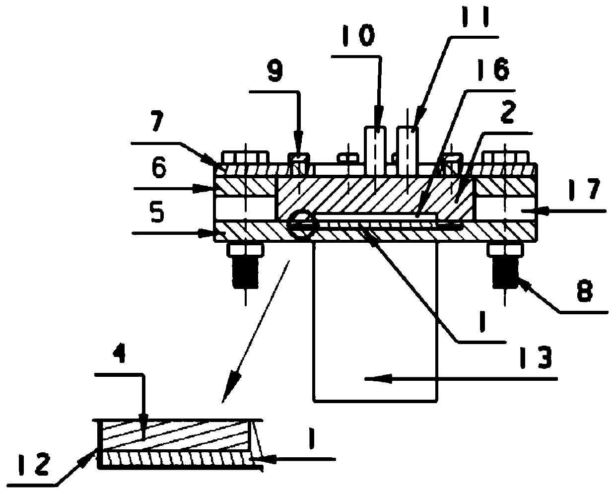 Flow field-temperature field synchronous measurement system under narrow rectangular channel blocking condition