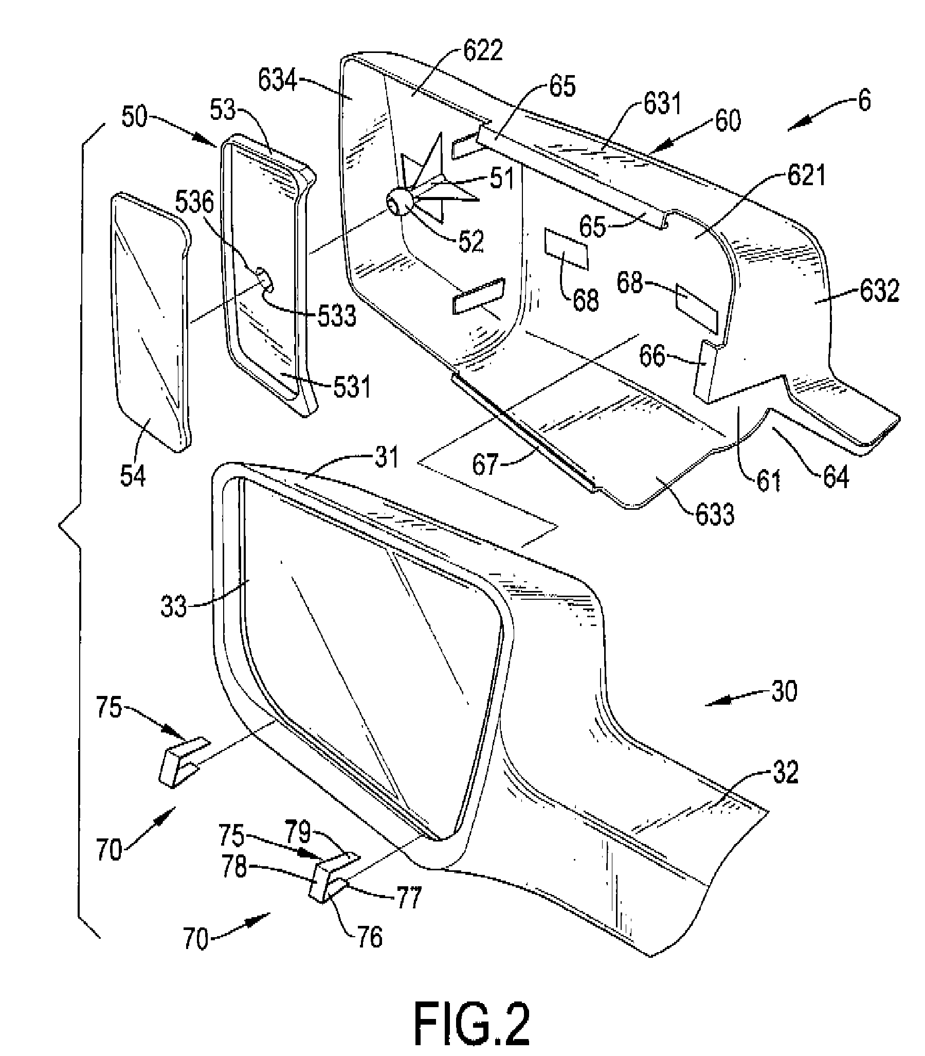 Auxiliary accessory for a vehicle rearview mirror