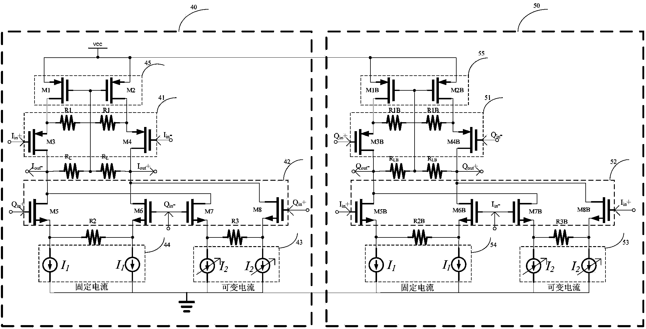 Orthogonal I/O (Input/Output) signal phase unbalance correcting circuit