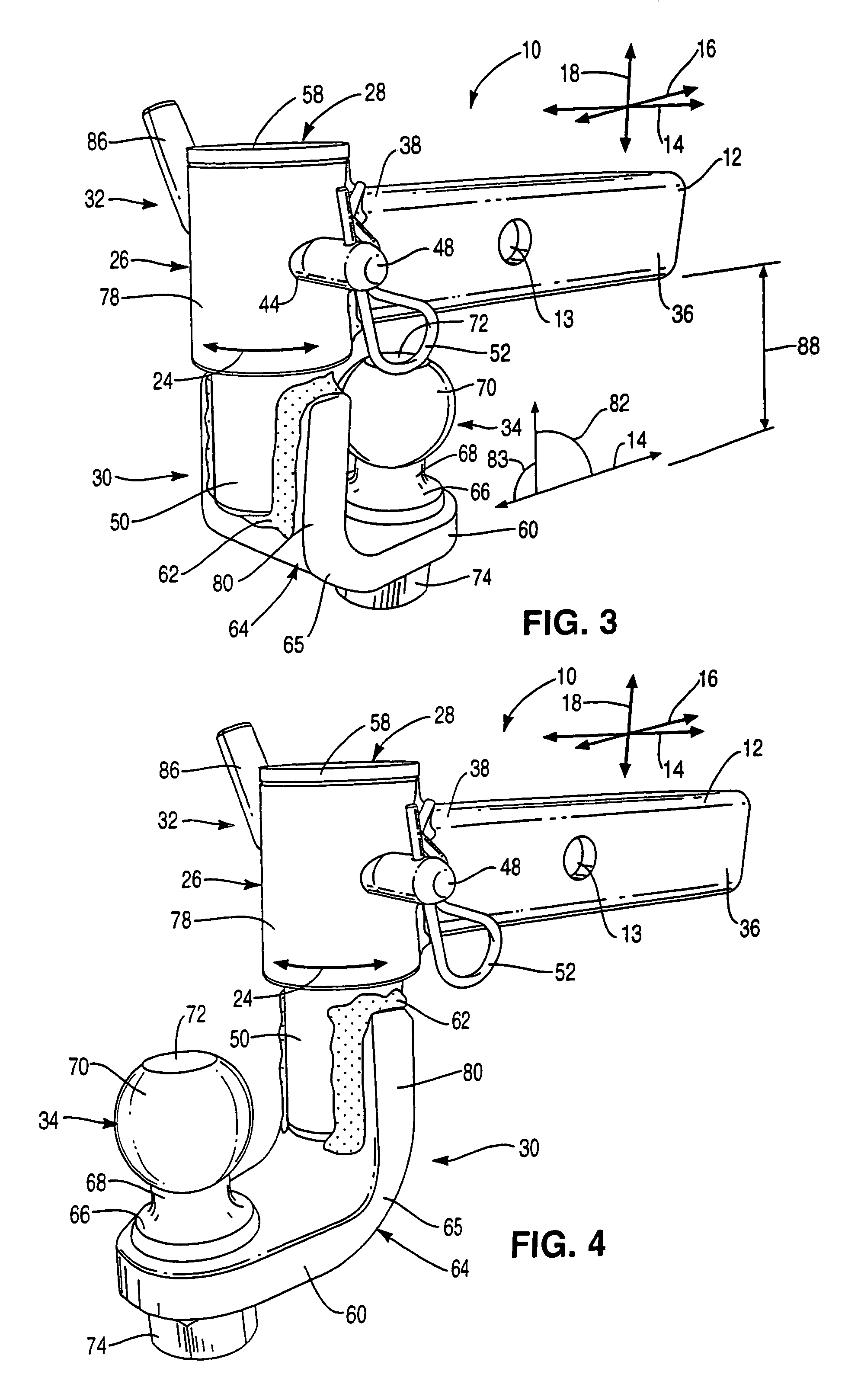 Pivoting, underslung, stowaway, receiver hitch