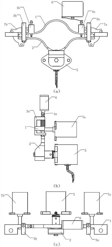 Stable hanging and separating mechanism of pod rod for spacecraft