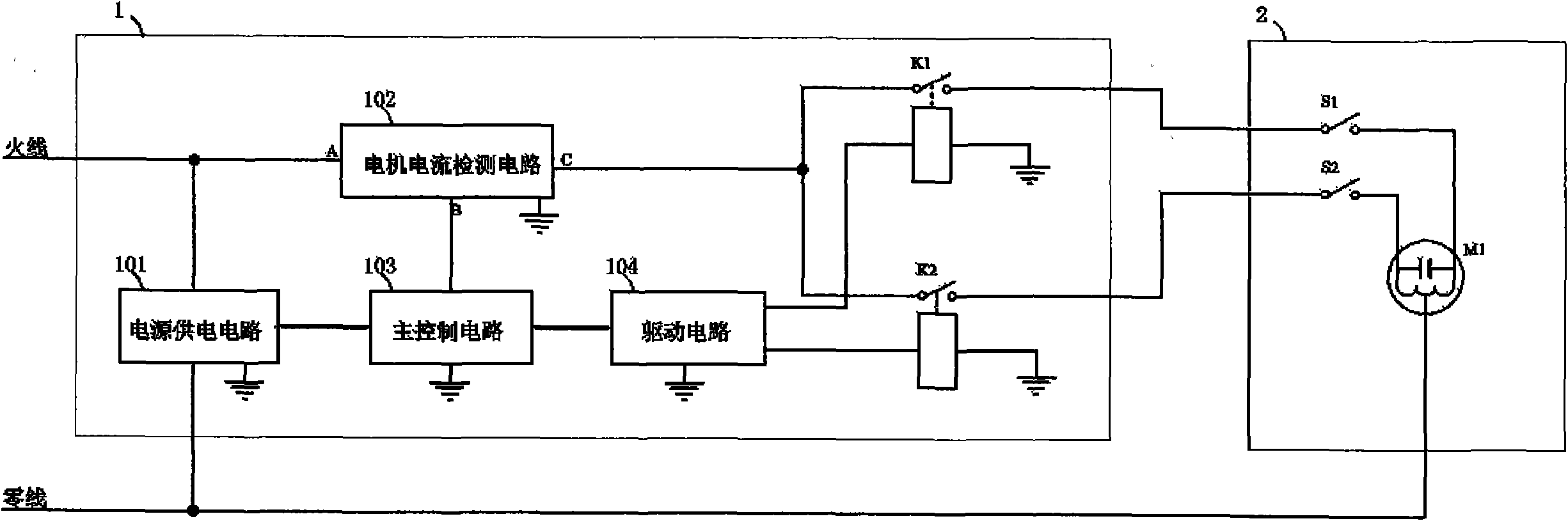 Electric curtain control device with automatic positioning function