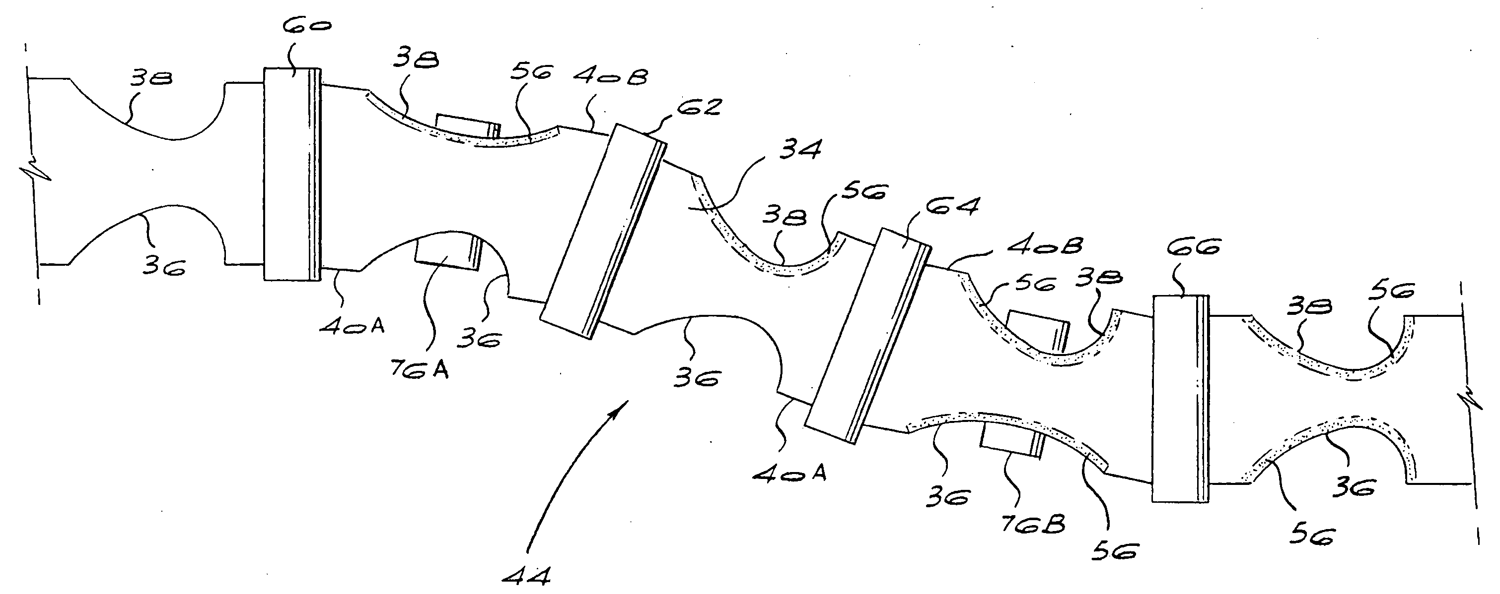 Method for bonding surfaces on a web