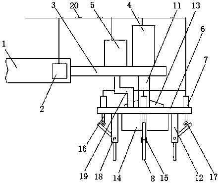 Clamping structure of industrial robot