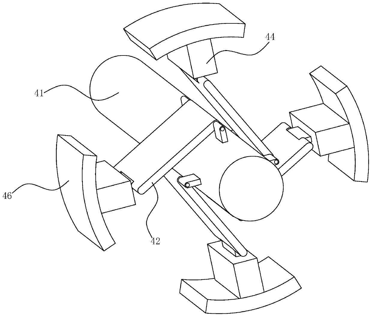 Automobile steering machine shell arm hole boring fixture