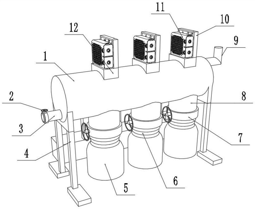 A rapid cooling recovery device for reaction solvent