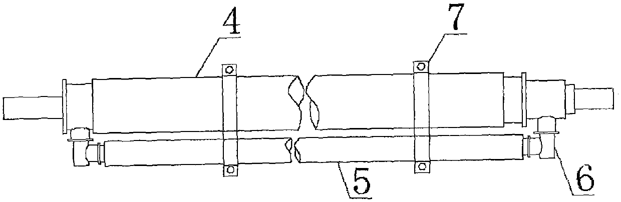 Auxiliary heat dissipation type water passing cable