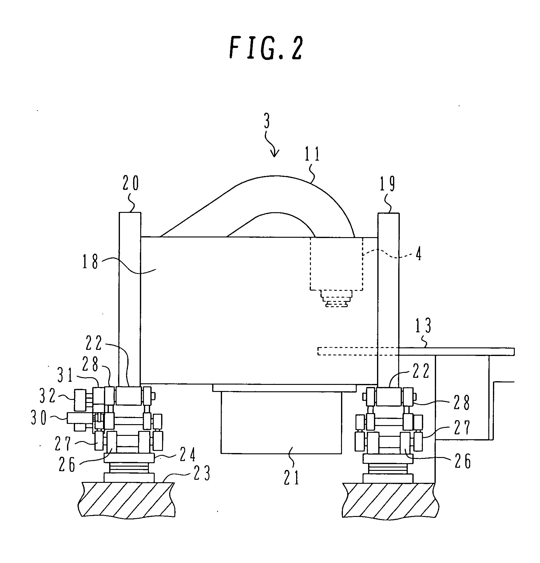 Rotating gantry of particle beam therapy system