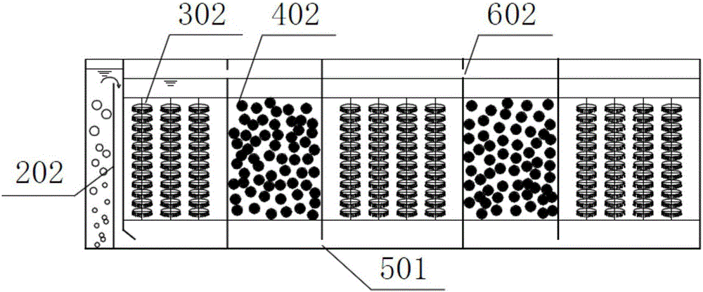 Landscape type integrated sewage treatment system