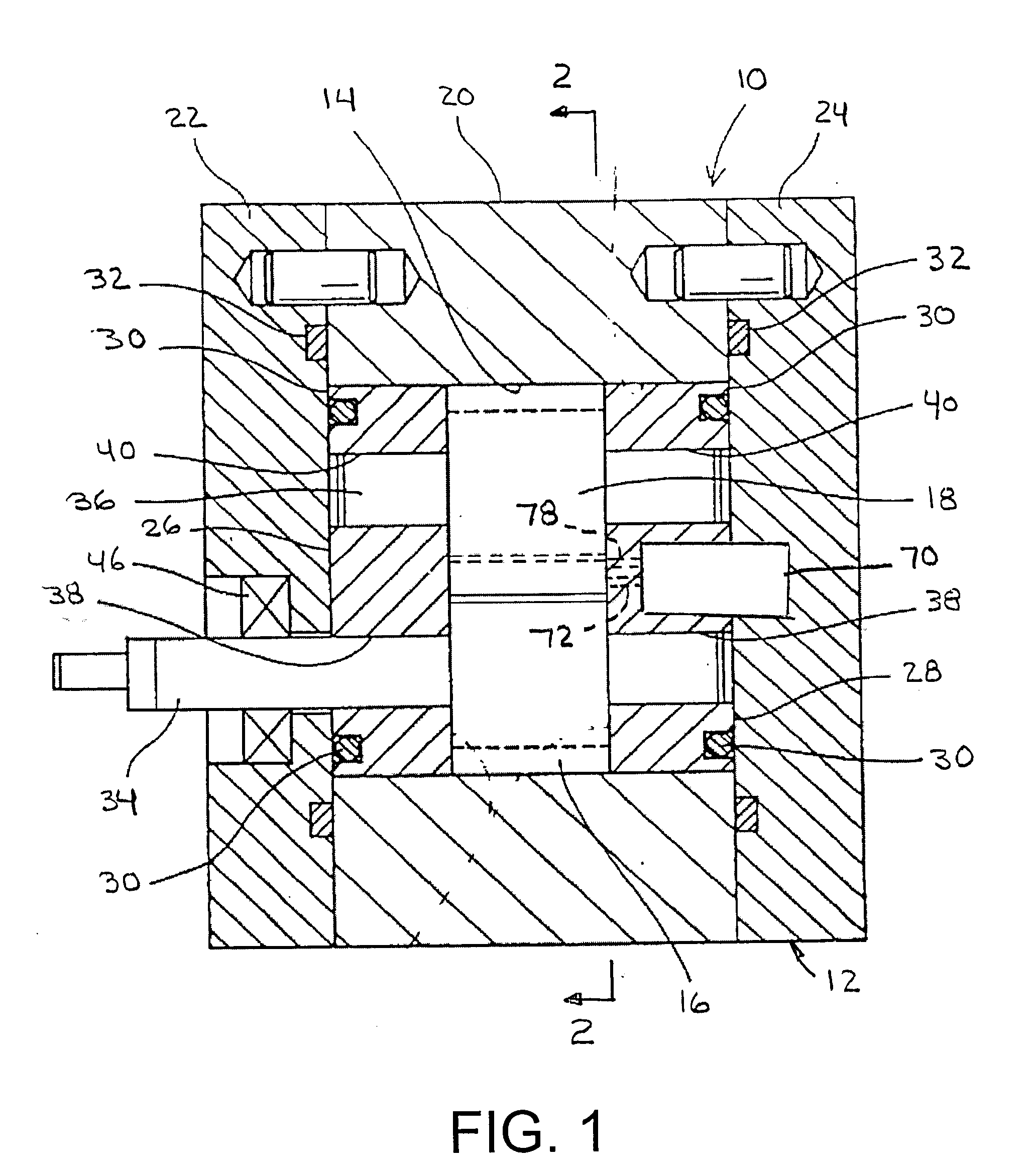 Gear pump with ripple chamber for low noise and pressure ripples