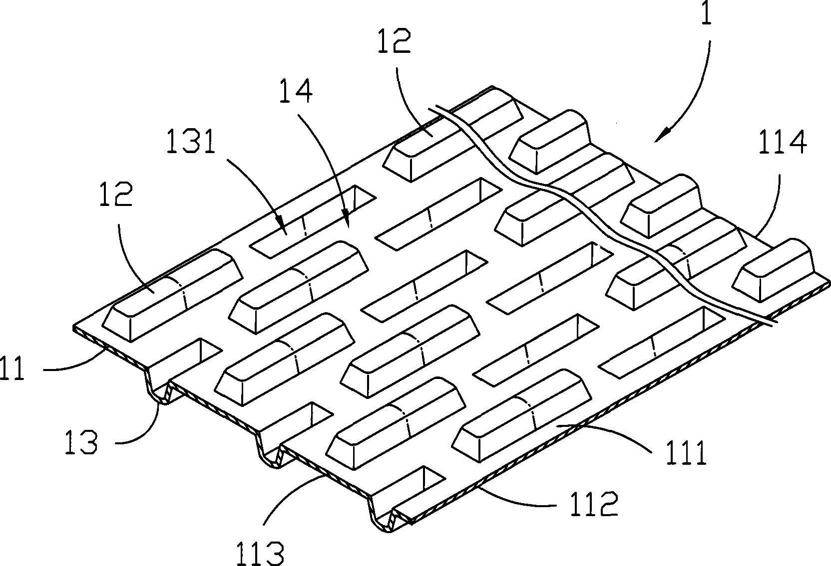 Thin layer object with guide function