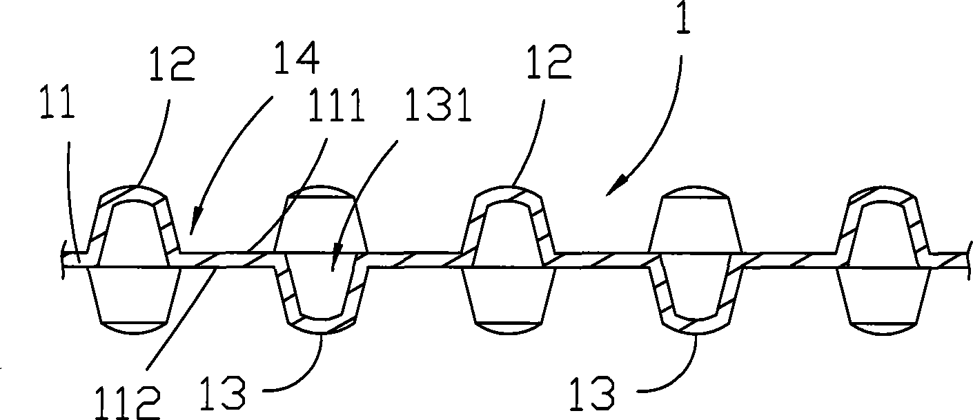 Thin layer object with guide function