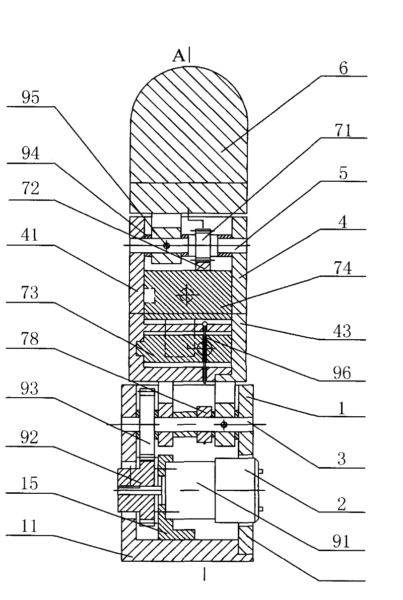 Double-slider-type parallel coupling under-actuated robot finger device