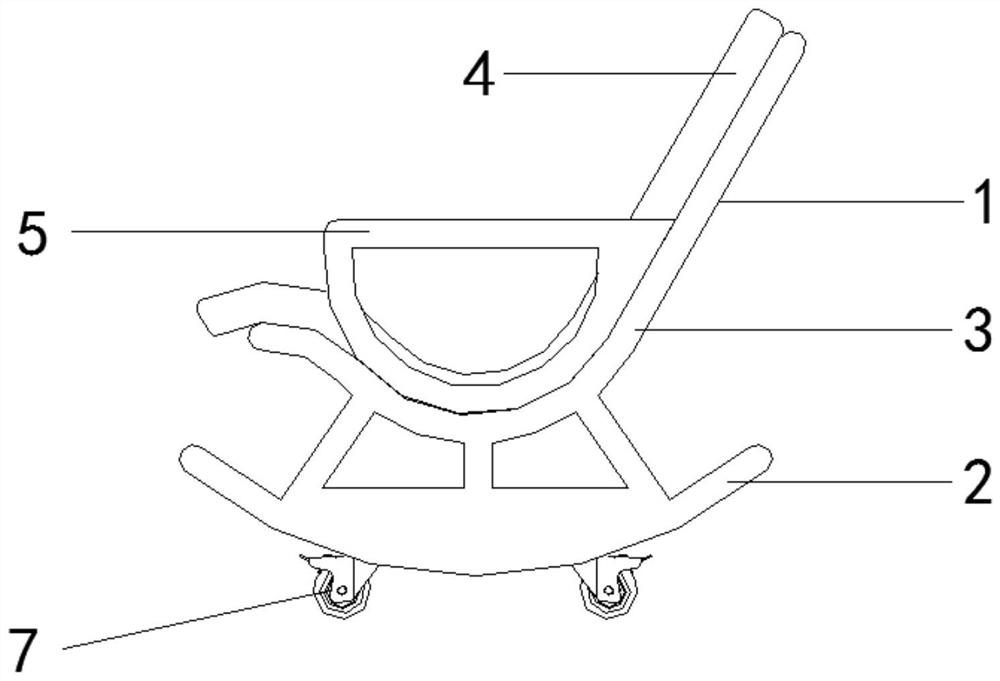 Tumbler relaxing chair convenient to move