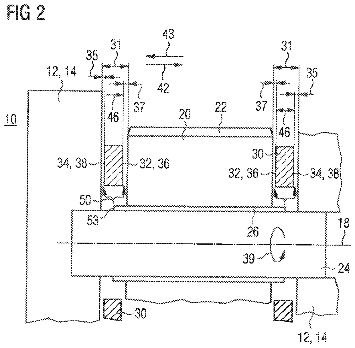 Bearing arrangement for a planet gear of a planetary gear set