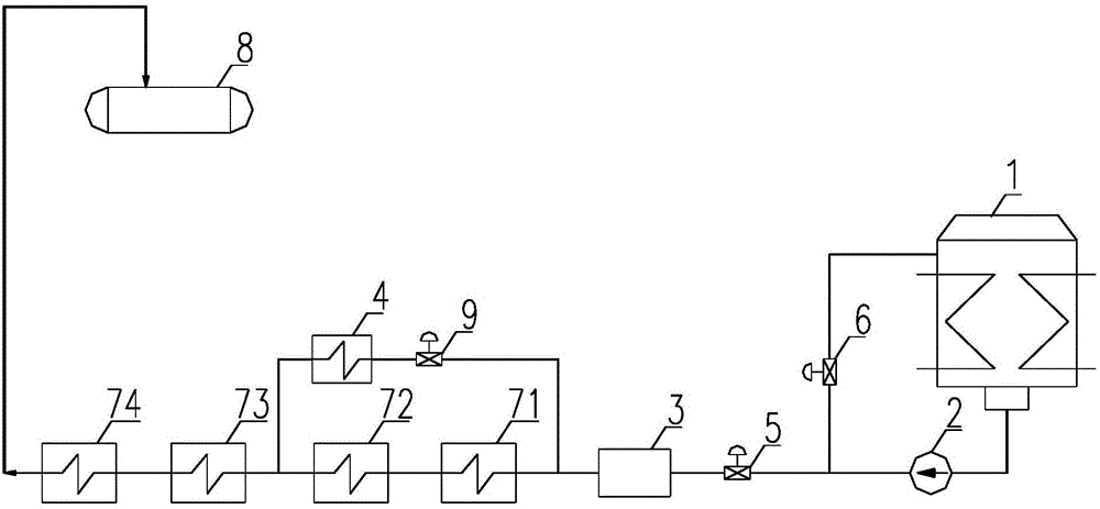 Condensate system with small water flow seal heater