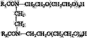 Nonionic gemini surface active agent for chemical oil removing agent in tertiary oil production, preparation method and application thereof