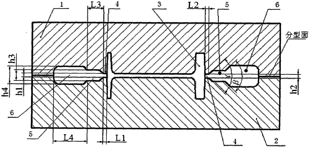 A high-strength aluminum alloy high-thickness ratio net-shape isothermal forging die