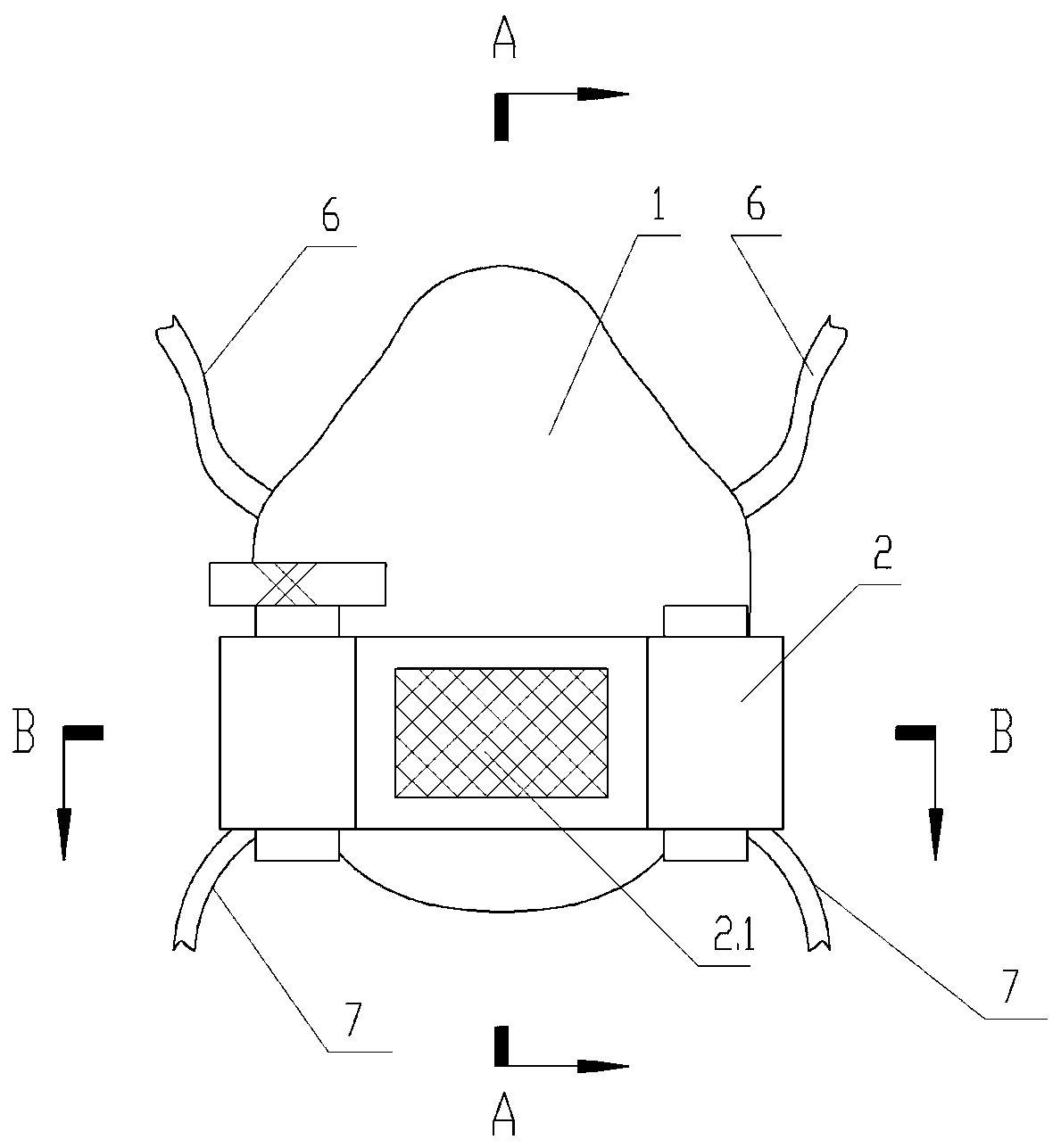 Medical mask with protective layer capable of being replaced at any time