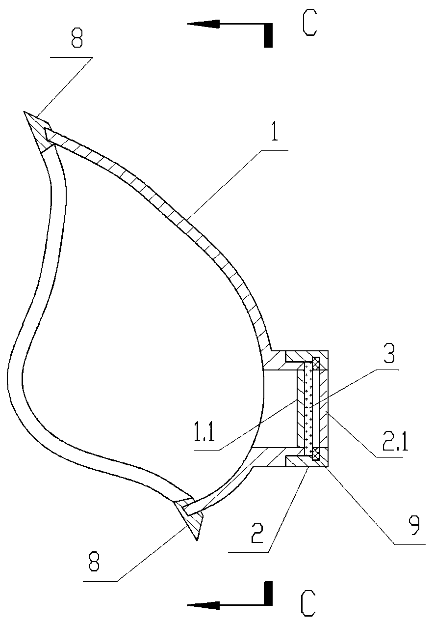 Medical mask with protective layer capable of being replaced at any time