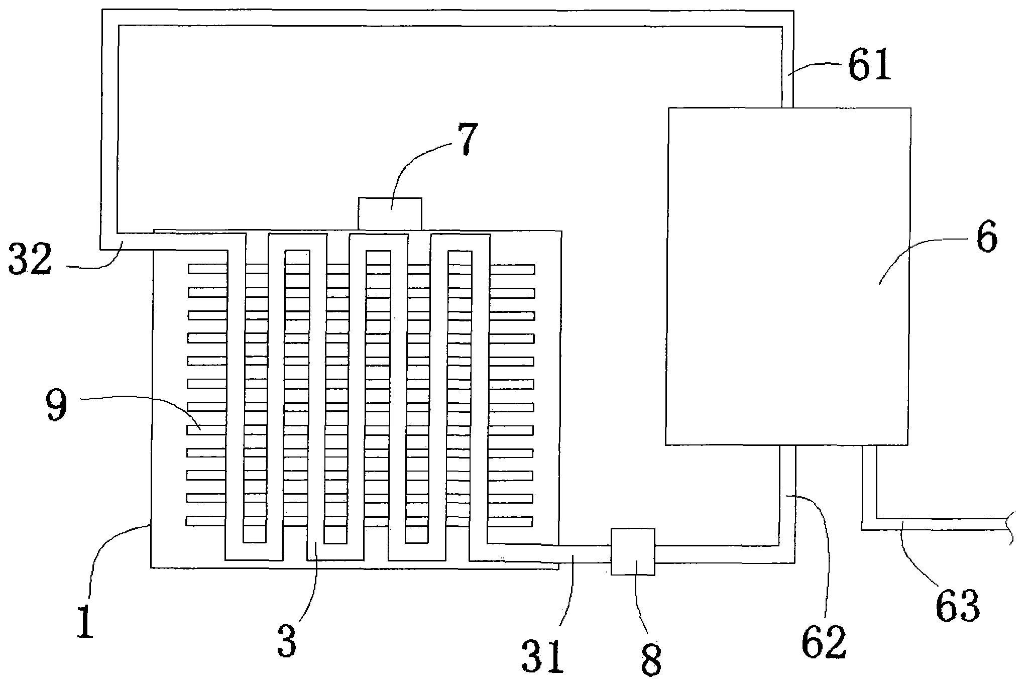 Method for manufacturing panel type solar heat collection device and panel type solar heat collection device manufactured with method