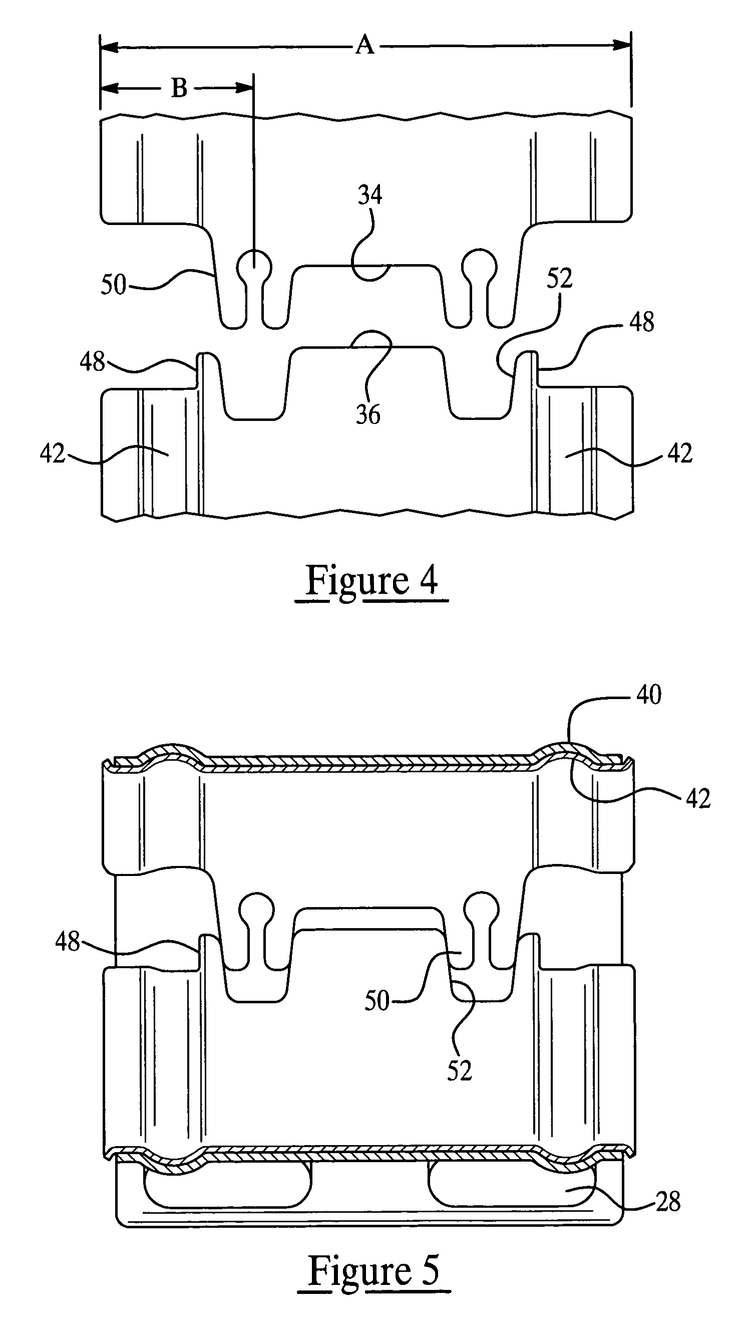 Ribbed pipe clamp with sealing sleeve