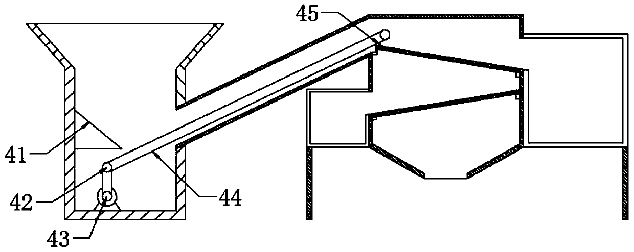 Sand and stone sorting device for mechanical engineering