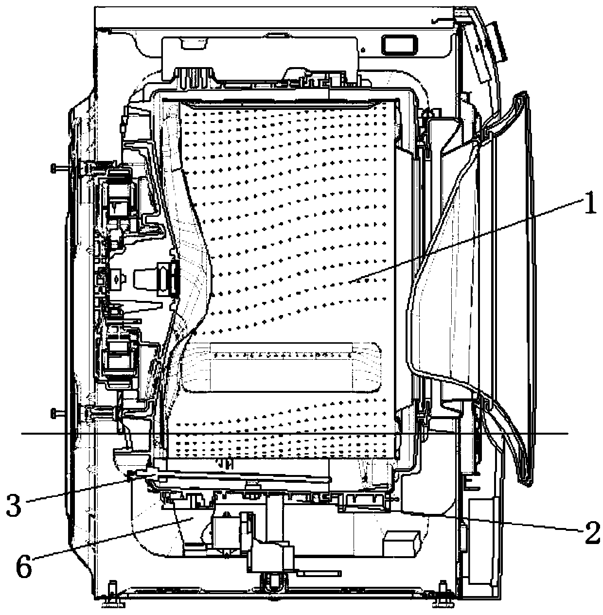 Washing machine with steam function and washing method thereof