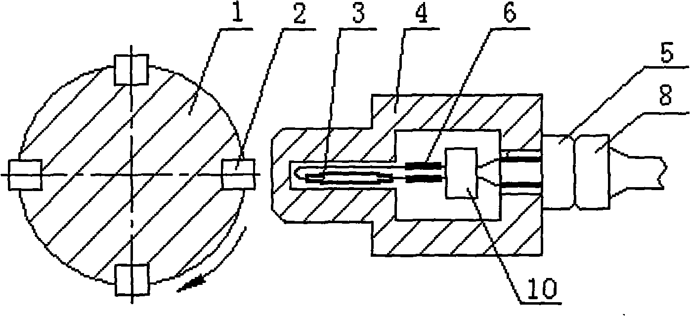 Non-contact type tachometric sensor