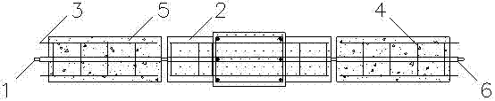 Prestressed prefabricated ECC-RC combination beam column joint component