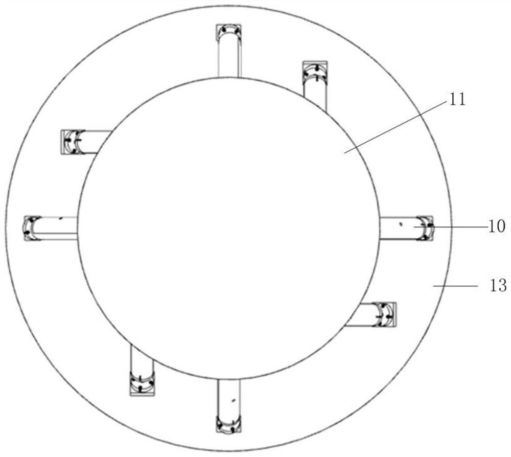 Micro-vibration suppression platform based on intelligent piezoelectric array and control method thereof