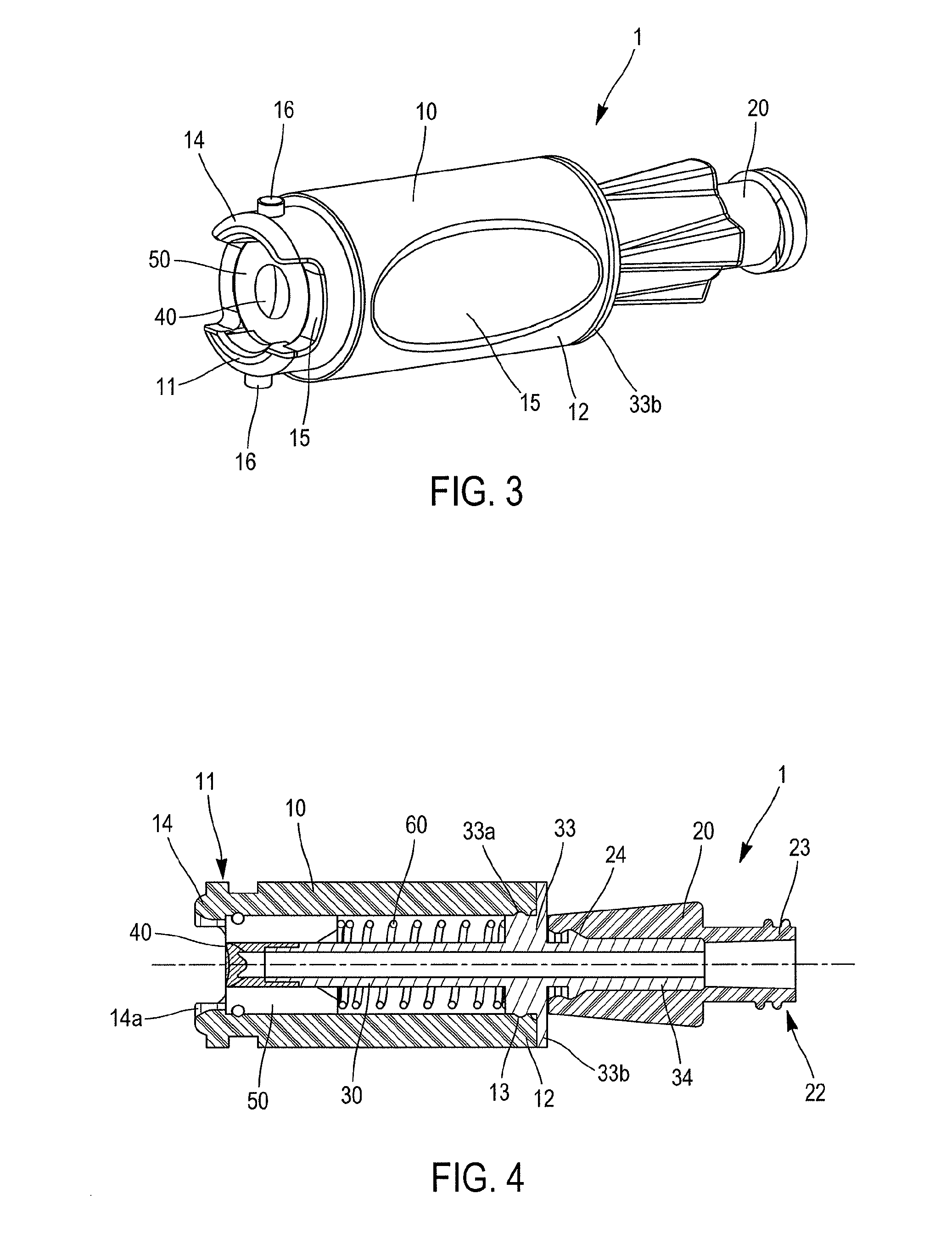 Non-drip, direct-flow connectors with secure locking