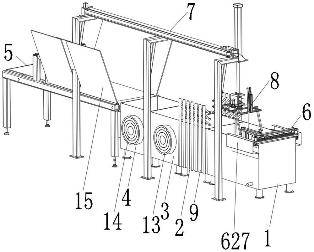 Integrated cleaning, drying and conveying device for chip production