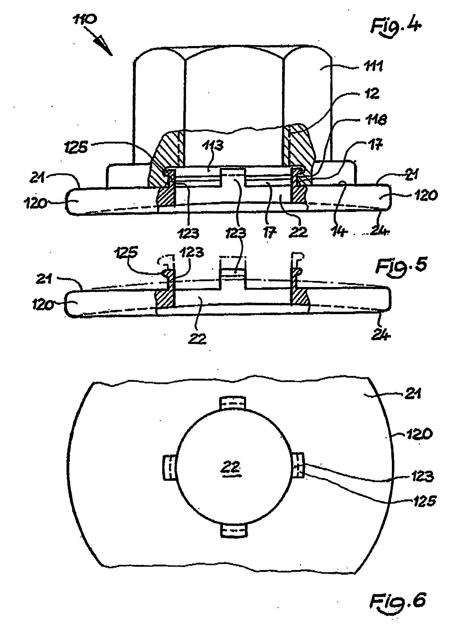 Fastening element, washer and fastening means therefrom